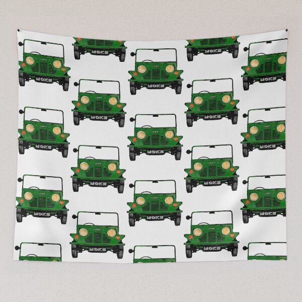 Item preview, Classic Vintage Mini Moke Pop Art Dark Army Green designed and sold by uaidatherne.