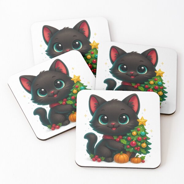 Item preview, Christmas Tree Cat | Cozy Christmas Cat designed and sold by PrintCreations9.