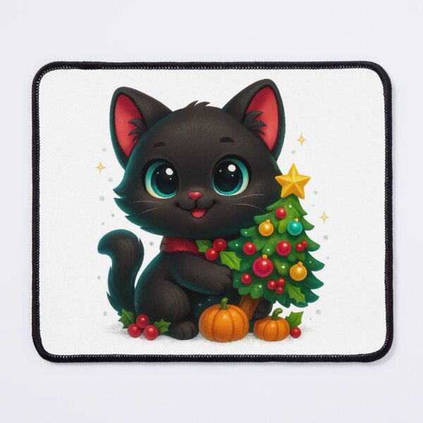 Item preview, Christmas Tree Cat | Cozy Christmas Cat designed and sold by PrintCreations9.