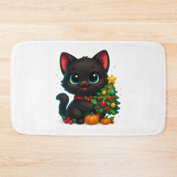 Item preview, Christmas Tree Cat | Cozy Christmas Cat designed and sold by PrintCreations9.