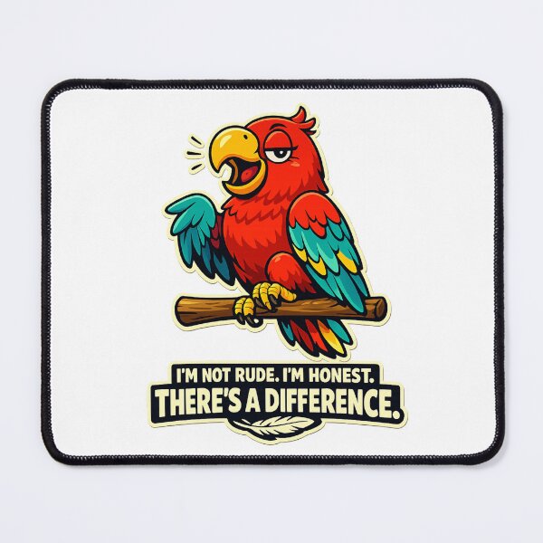 Item preview, I'm Not Rude I'm Honest Funny Sassy Parrot Shirt designed and sold by InkStinct-Store.