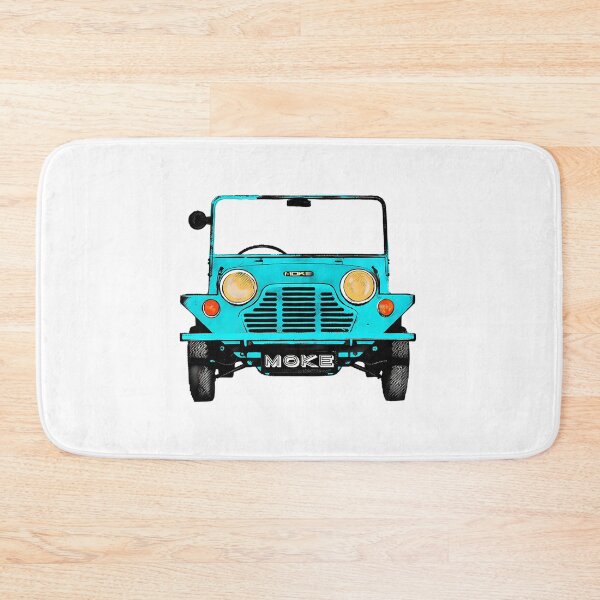 Item preview, Classic Vintage Mini Moke Pop Art Light Blue  Turquoise designed and sold by uaidatherne.