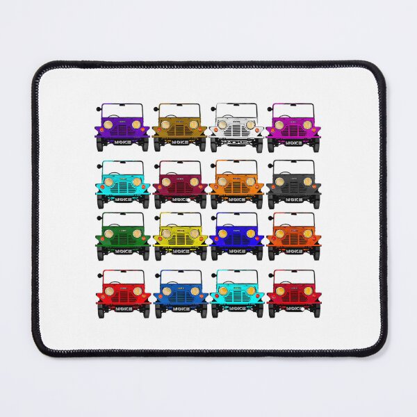 Item preview, Classic Vintage Mini Moke Pop Art Multicoloured Rainbow Collage Collection designed and sold by uaidatherne.