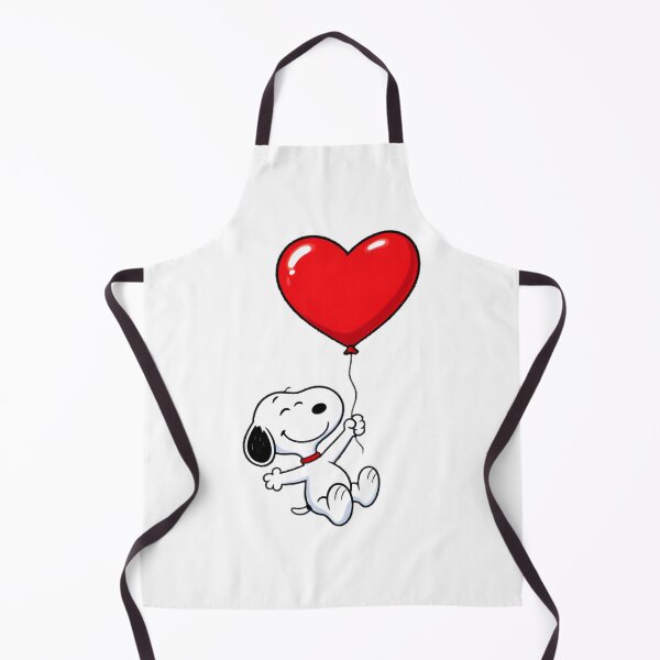 Item preview, Cute Snoopy Flying with Red Heart Balloon Illustration designed and sold by echohashtag.