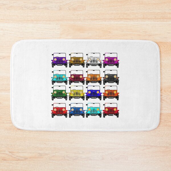 Item preview, Classic Vintage Mini Moke Pop Art Multicoloured Rainbow Collage Collection designed and sold by uaidatherne.