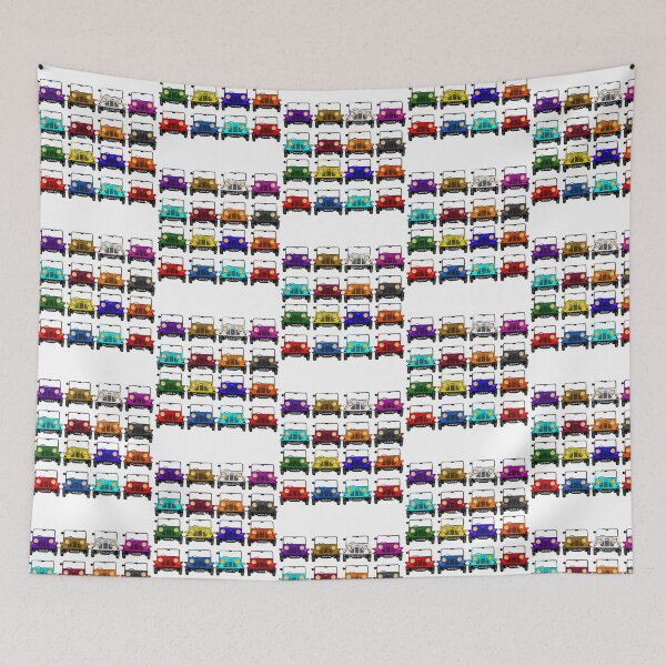 Item preview, Classic Vintage Mini Moke Pop Art Multicoloured Rainbow Collage Collection designed and sold by uaidatherne.