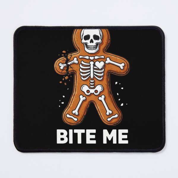 Item preview, Funny Skeleton Gingerbread Man Bite Me - Edgy Christmas designed and sold by wyzin39.