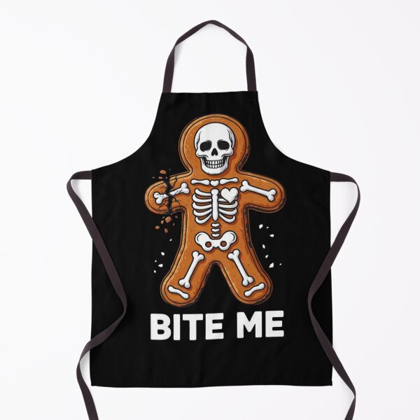 Item preview, Funny Skeleton Gingerbread Man Bite Me - Edgy Christmas designed and sold by wyzin39.