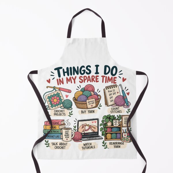 Item preview, Things I Do In My Spare Time Funny Crochet Yarn Lover designed and sold by gordonbwyashop.
