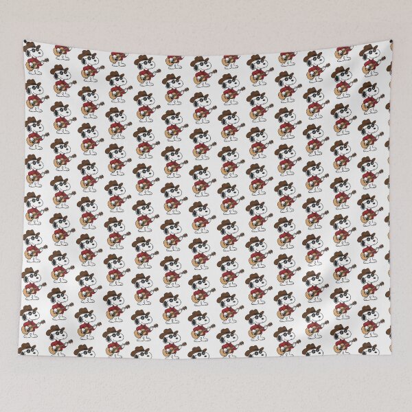Item preview, Snoopy Playing Country Guitars Vintage Style Illustration designed and sold by echohashtag.
