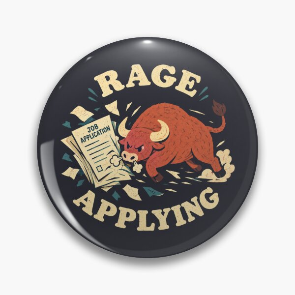 Item preview, Rage Apply Mad Bull Job Hunt Career Change Energy designed and sold by Yellowriversss.
