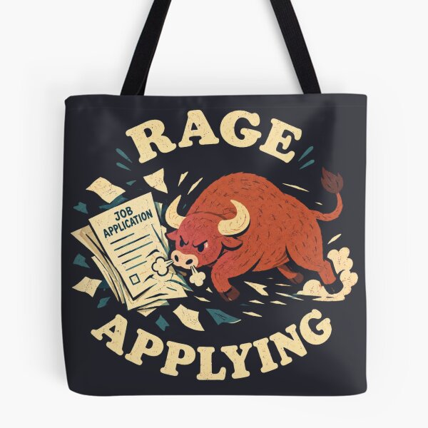 Item preview, Rage Apply Mad Bull Job Hunt Career Change Energy designed and sold by Yellowriversss.