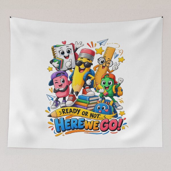 Item preview, Back to School Supplies – Ready or Not Here We Go! designed and sold by 4U---Store.