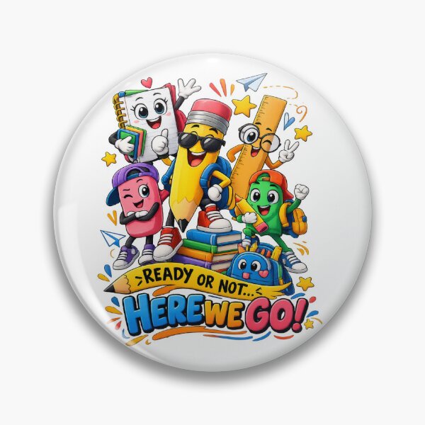 Item preview, Back to School Supplies – Ready or Not Here We Go! designed and sold by 4U---Store.