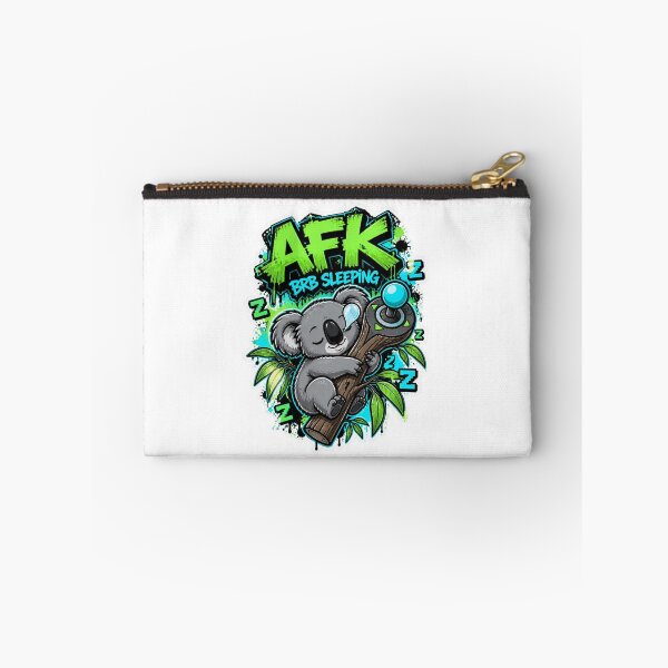 Item preview, AFK BRB Sleeping Koala Gamer Sticker | Funny Graffiti Gaming Animal Design designed and sold by Panom Suavichien.