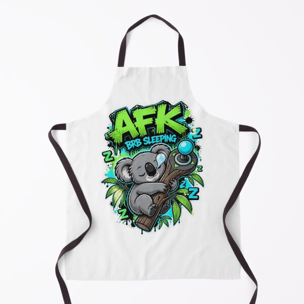 Item preview, AFK BRB Sleeping Koala Gamer Sticker | Funny Graffiti Gaming Animal Design designed and sold by Panom Suavichien.