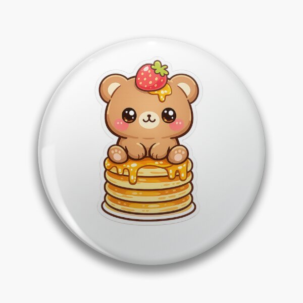 Item preview, Pancake Bear – Adorable Kawaii Sticker designed and sold by Ars Viva.