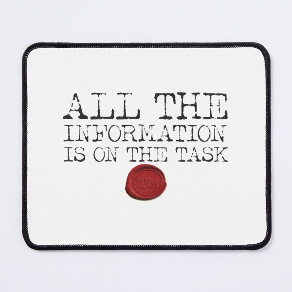 Item preview, All the Information Design - Minimalist Typography Artwork designed and sold by squaredesign.