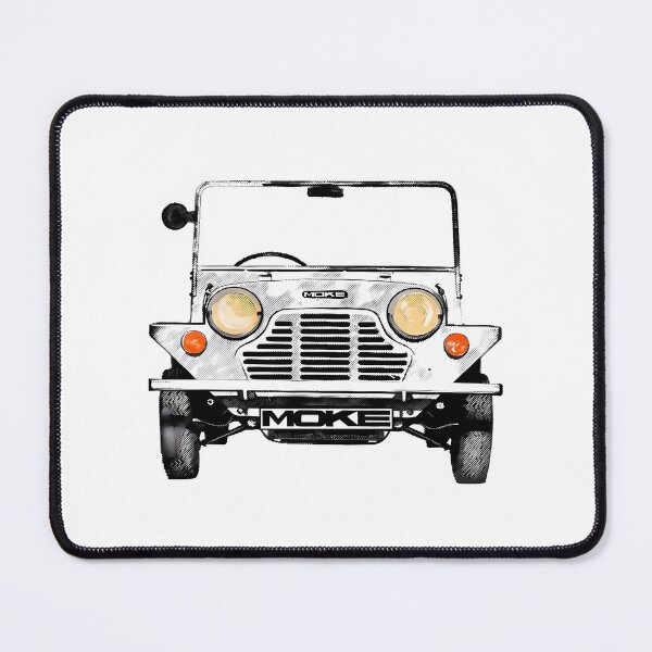 Item preview, Classic Vintage Mini Moke Pop Art White designed and sold by uaidatherne.