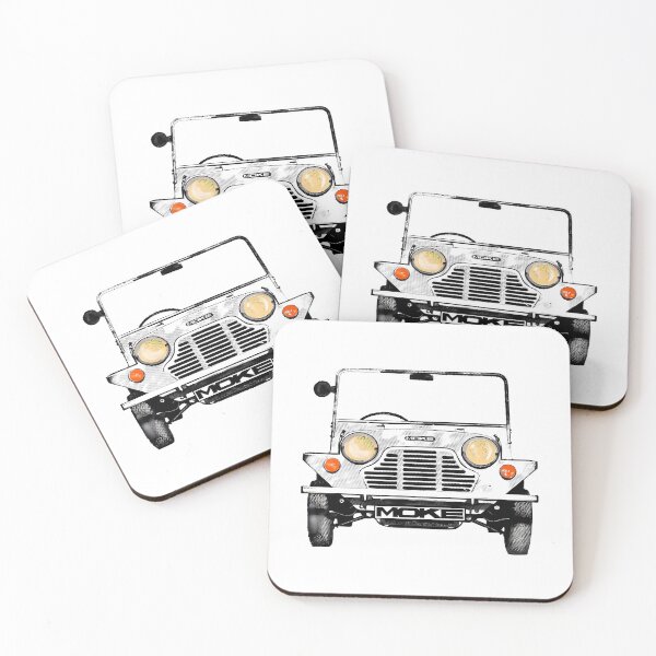 Item preview, Classic Vintage Mini Moke Pop Art White designed and sold by uaidatherne.