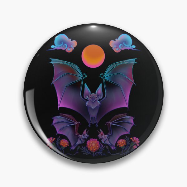 Item preview, Vampire Bat Flor de Muerto Halloween designed and sold by Konopikyu.
