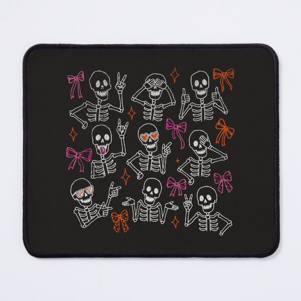 Item preview, Funny Skeletons Ribbon Bows Halloween Poses designed and sold by Studio Bootleg.