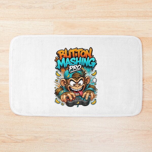 Item preview, Button Mashing Pro Monkey Gamer Sticker | Funny Graffiti Gaming Animal Art designed and sold by Panom Suavichien.