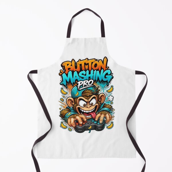 Item preview, Button Mashing Pro Monkey Gamer Sticker | Funny Graffiti Gaming Animal Art designed and sold by Panom Suavichien.