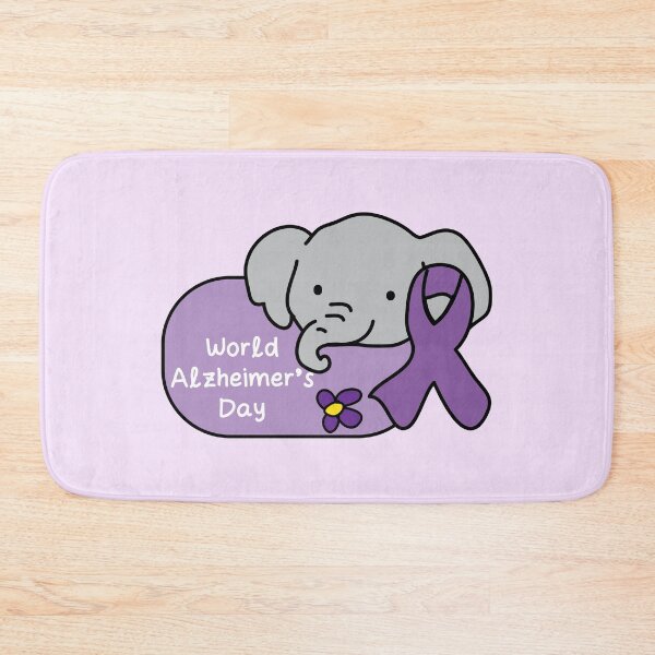 Item preview, World Alzheimer's day awareness cute kawaii elephant designed and sold by fluffyfamcraft.