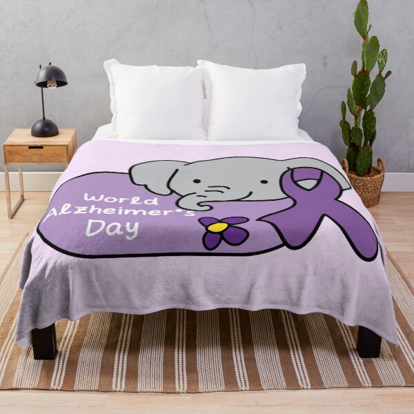 Item preview, World Alzheimer's day awareness cute kawaii elephant designed and sold by fluffyfamcraft.