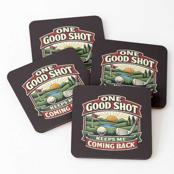 Item preview, One Good Shot Keeps Me Coming Back Funny Golf Saying designed and sold by Thanineemedia.