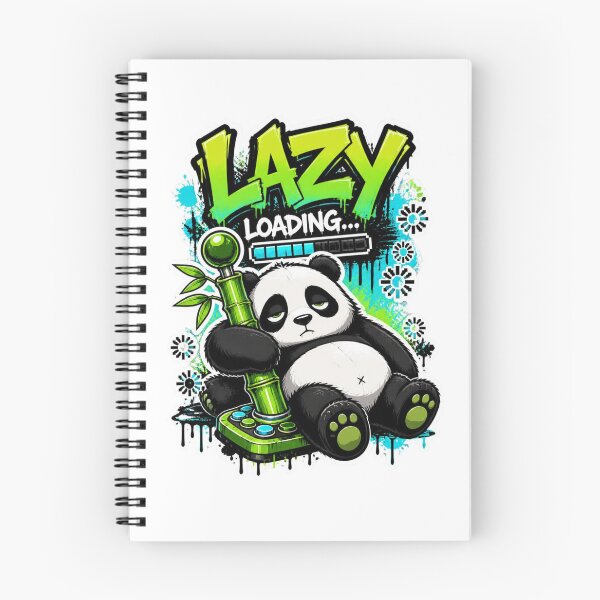 Item preview, Lazy Loading Panda Gamer Sticker | Funny Graffiti Gaming Animal Design designed and sold by Panom Suavichien.