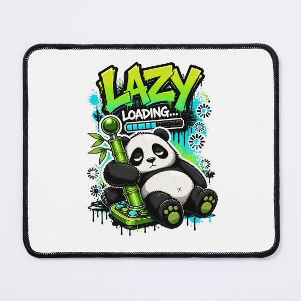 Item preview, Lazy Loading Panda Gamer Sticker | Funny Graffiti Gaming Animal Design designed and sold by Panom Suavichien.