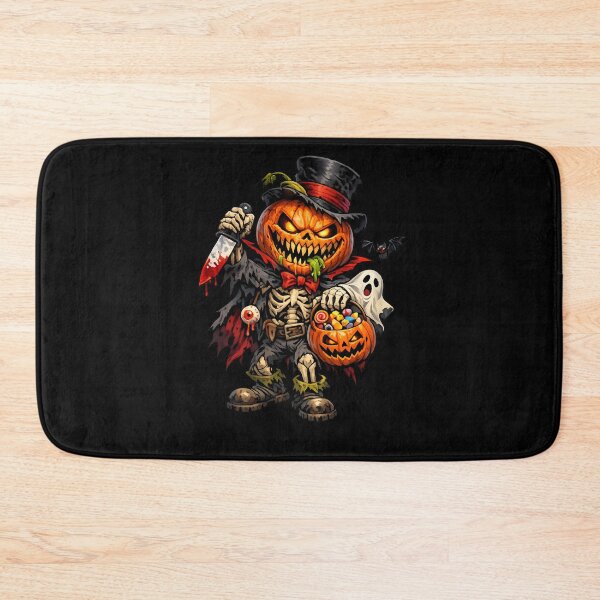 Item preview, Scary Pumpkin Pumpkinhead Halloween Skeleton Jack O Lantern designed and sold by Funnygiftsstudio .