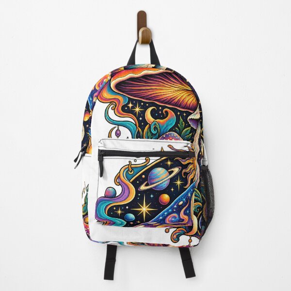 Item preview, Cosmic Mushroom – Psychedelic Celestial Moon and Space Art designed and sold by Origamoart.