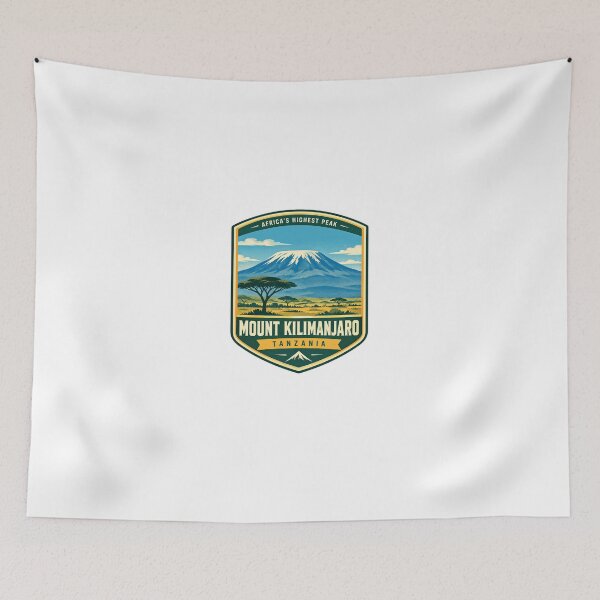 Item preview, Africa's Highest Peak Mount Kilimanjaro Tanzania Mountain Hiking Travel Destination designed and sold by Star3NowForMe.