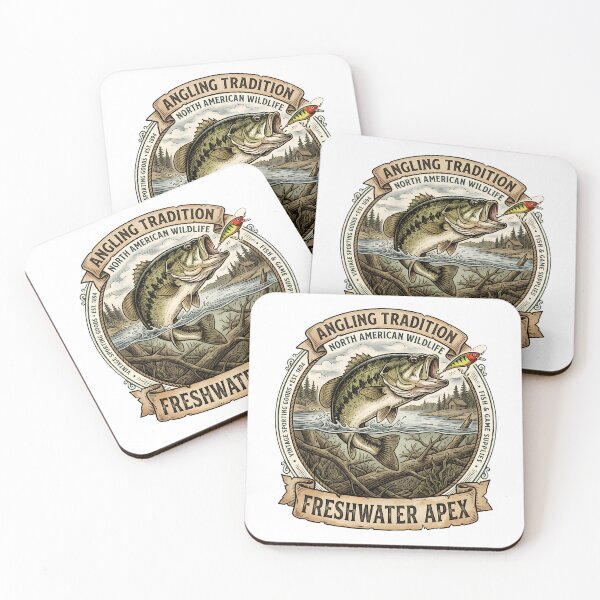 Item preview, Vintage Freshwater Apex Bass Fishing Emblem designed and sold by NobleCast .