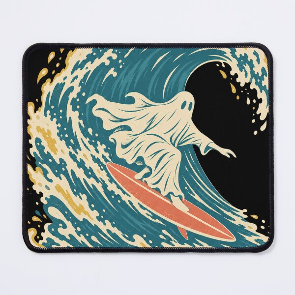Item preview, Geisterküste – Retro Surfing Ghost Wave designed and sold by mnkyride.