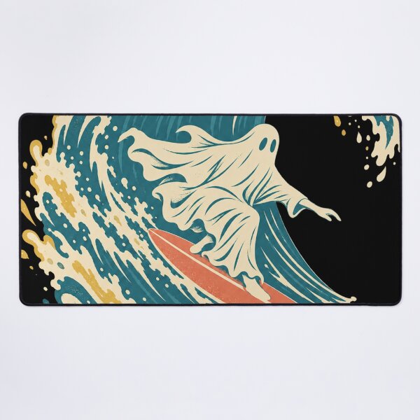 Item preview, Geisterküste – Retro Surfing Ghost Wave designed and sold by mnkyride.