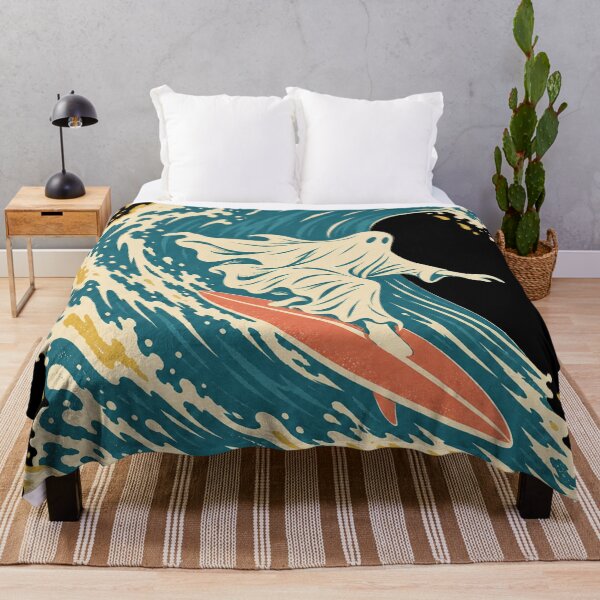 Item preview, Geisterküste – Retro Surfing Ghost Wave designed and sold by mnkyride.