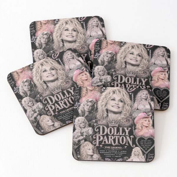 Item preview, Dolly Parton Pink Retro Collage Country Music Poster designed and sold by Vicky021.