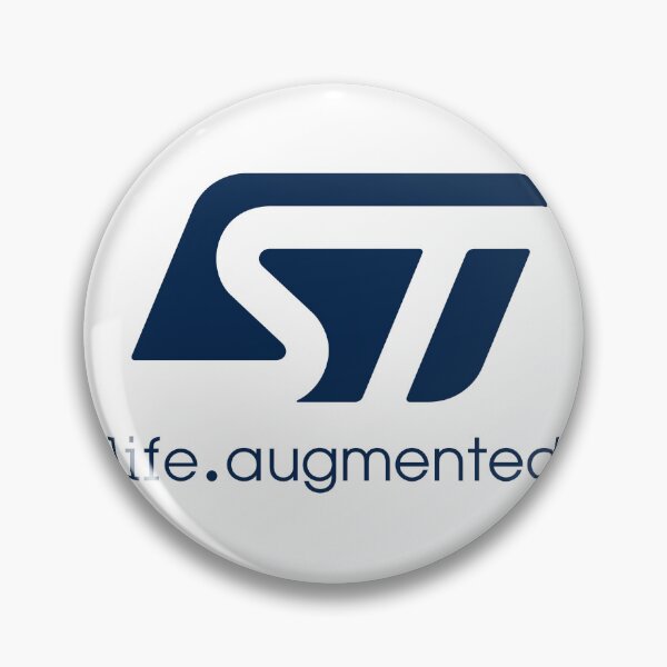 Item preview, STMicroelectronics Life Augmented Logo Vector isolated on Black Background designed and sold by lnpxrwa.