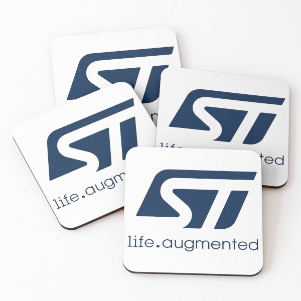 Item preview, STMicroelectronics Life Augmented Logo Vector isolated on Black Background designed and sold by lnpxrwa.