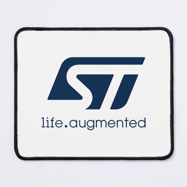 Item preview, STMicroelectronics Life Augmented Logo Vector isolated on Black Background designed and sold by lnpxrwa.