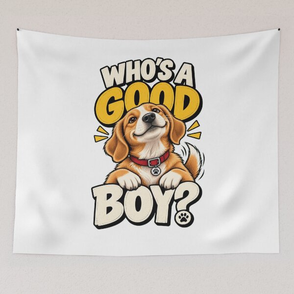 Item preview, Who’s a Good Boy Funny Dog T-Shirt | Dog Lover Shirt | Dog Owner Gift designed and sold by VIBECANVASSHOP .