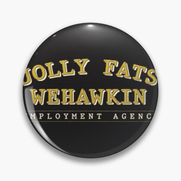 Item preview, Jolly Fats Wehawkin Employment Agency Vintage Style Logo Design designed and sold by syveren.