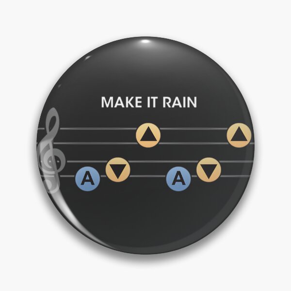 Item preview, Link Inspired Ocarina of Time Song of Storms Design with Rain and Storm Elements designed and sold by SolAoi.