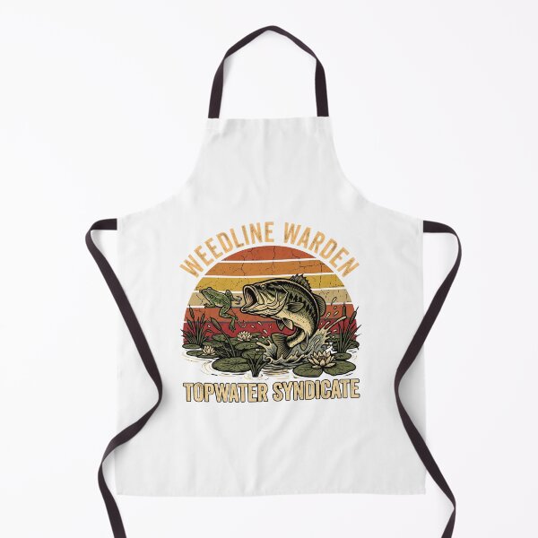 Item preview, Weedline Warden Retro Topwater Bass Fishing designed and sold by one-offtees.