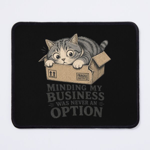 Item preview, Minding My Business Was Never An Option Shirt, Funny Nosy Cat T-Shirt, Curious Cat Tee, Cat Owner Gift Shirt, Vintage Cat Graphic designed and sold by TshirtsLabs.