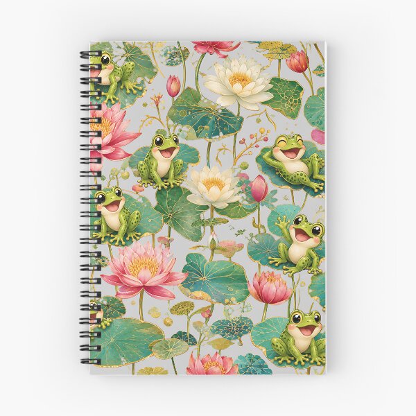 Item preview, Cute Vintage Frogs Lily Pad Garden designed and sold by Rosie's Wildflower Boutique.